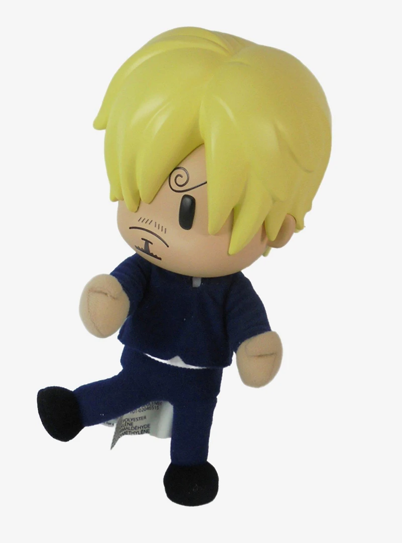 FigureKey One Piece Vinsmoke Sanji (Dressrosa Arc) Plush Figure 8" H