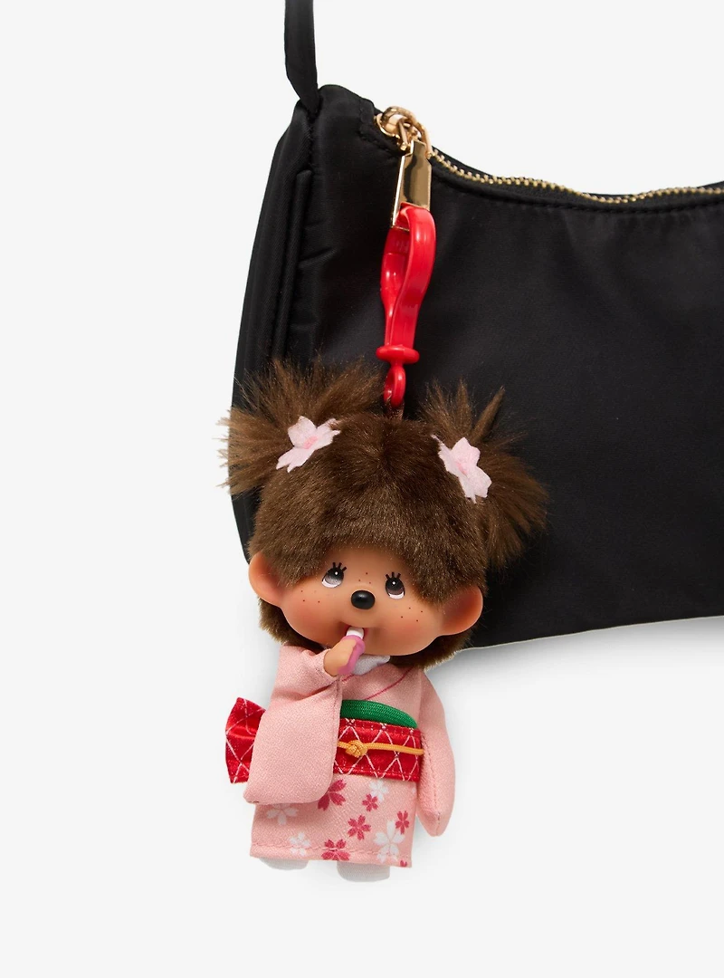 Monchhichi Kimono Girl Plush Bag Clip