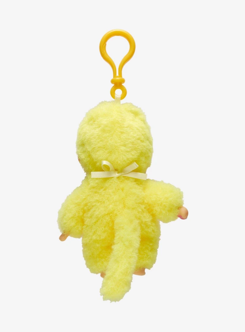 Monchhichi Yellow Plush Bag Clip