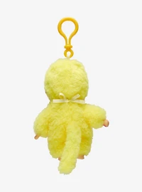 Monchhichi Yellow Plush Bag Clip