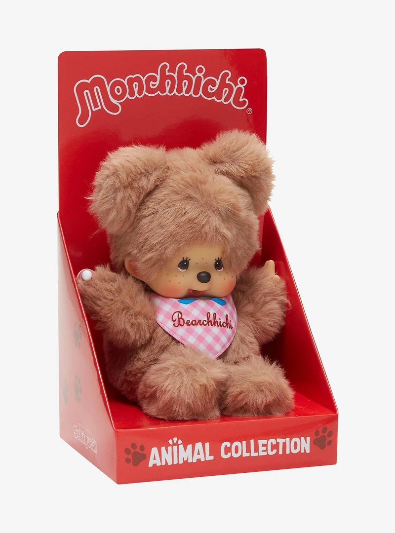 Monchhichi Animal Collection Bearchhichi 8 Inch Plush