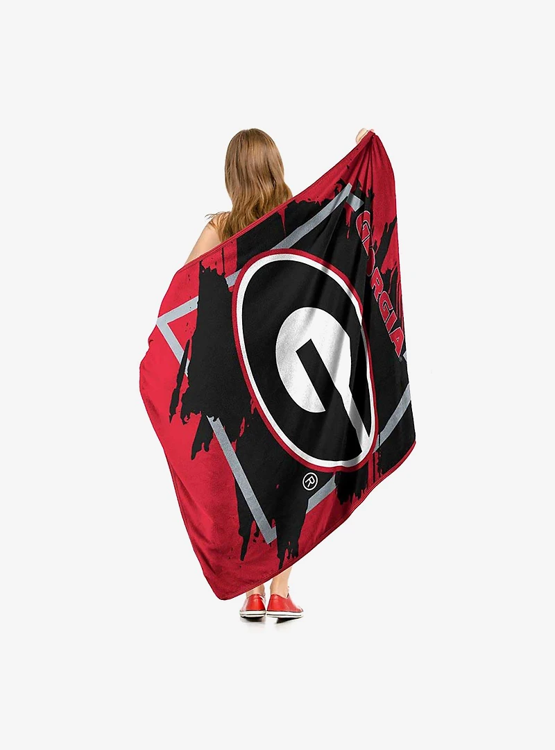 NCAA Dimensional Georgia Micro Raschel Throw Blanket