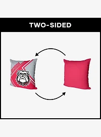 NCAA Georgia Bulldogs Pulsewave Throw Pillow