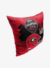 NCAA Georgia Bulldogs 2022 National Football Champions Pillow