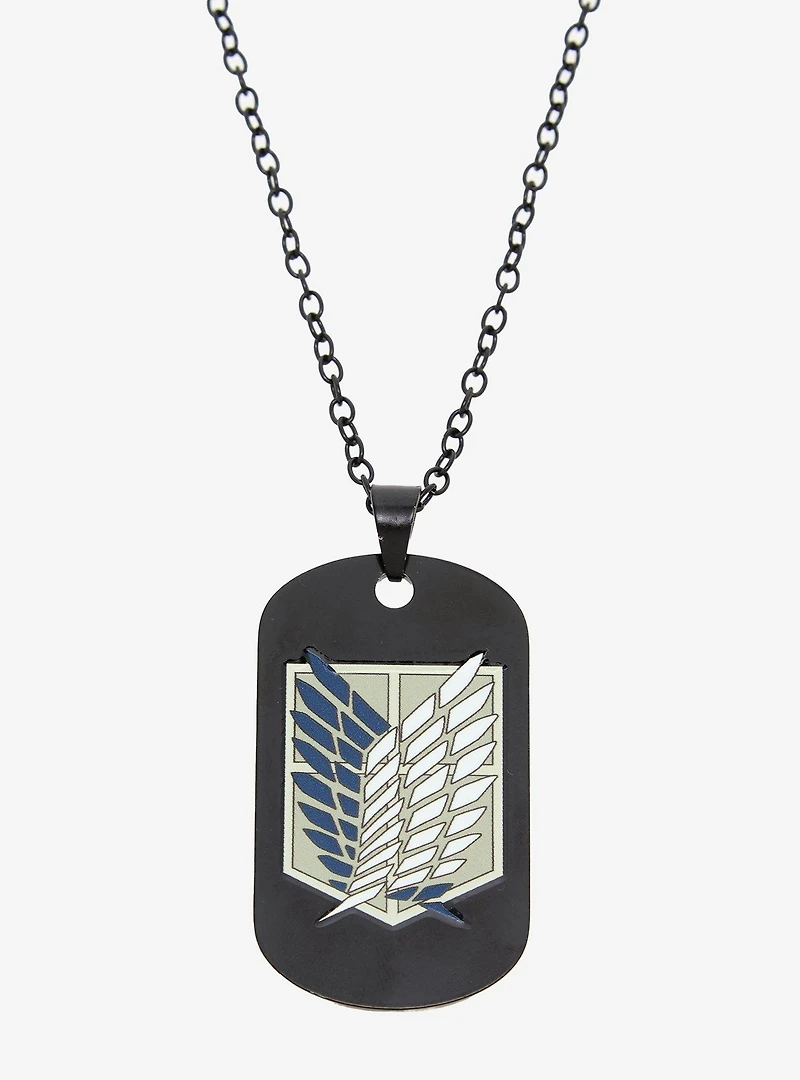 Attack on Titan Dog Tag Necklace - BoxLunch Exclusive
