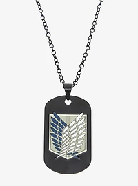 Attack on Titan Dog Tag Necklace - BoxLunch Exclusive