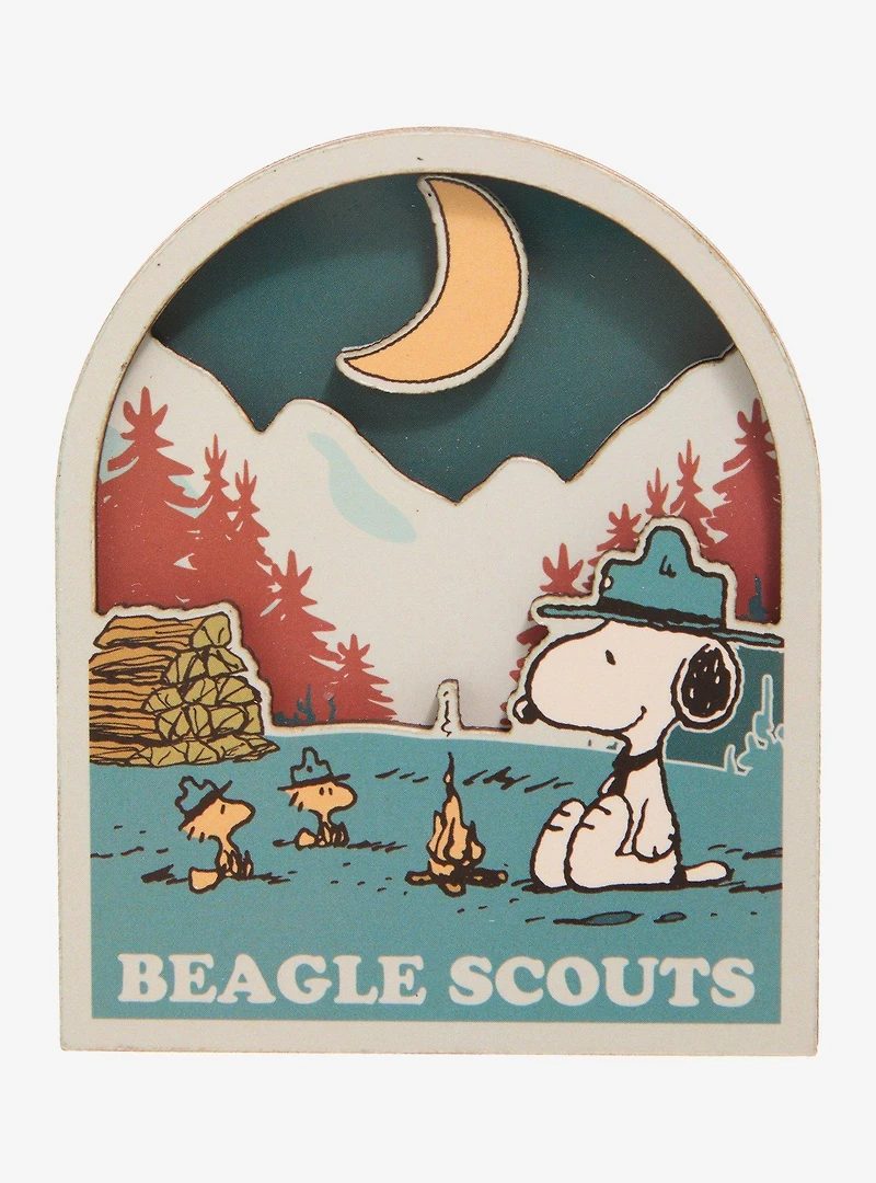 Whatever! Makes You Happy Peanuts Beagle Scouts Layered Magnet