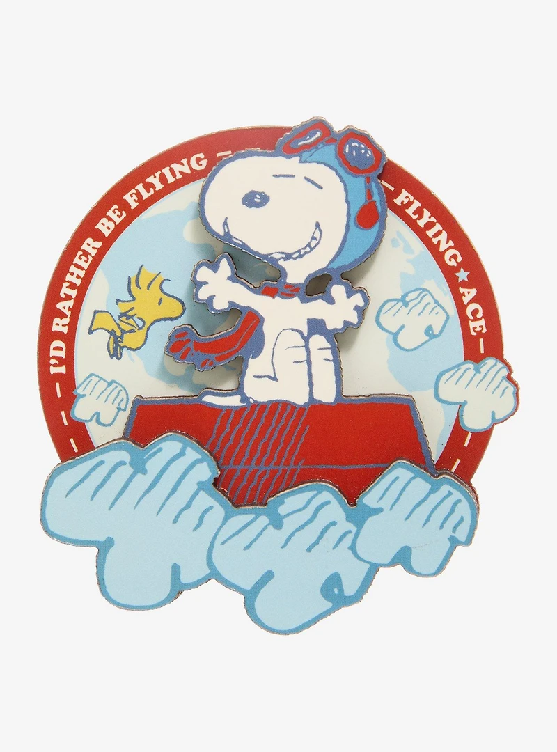 Whatever! Makes You Happy Peanuts Flying Ace Layered Magnet