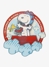 Whatever! Makes You Happy Peanuts Flying Ace Layered Magnet