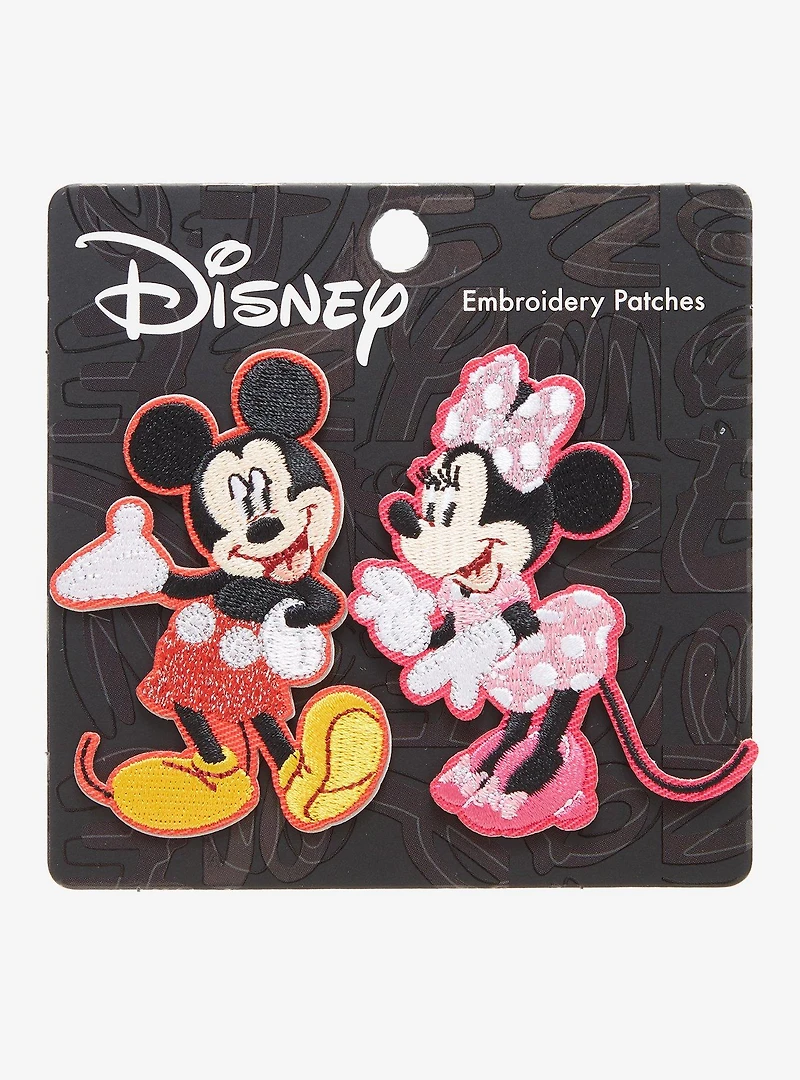 Disney Minnie & Mickey Embroidered Patch Set - BoxLunch Exclusive