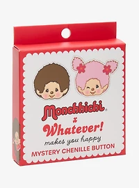 Whatever! Makes You Happy x Monchhichi Blind Box Chenille Button Pin
