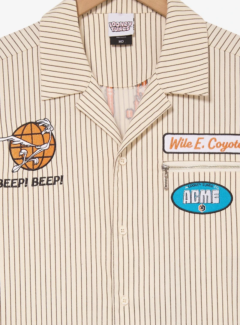 Looney Tunes Coyote vs. ACME Wile E. Mechanic Button-Up - BoxLunch Exclusive