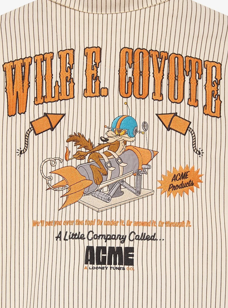 Looney Tunes Coyote vs. ACME Wile E. Mechanic Button-Up - BoxLunch Exclusive
