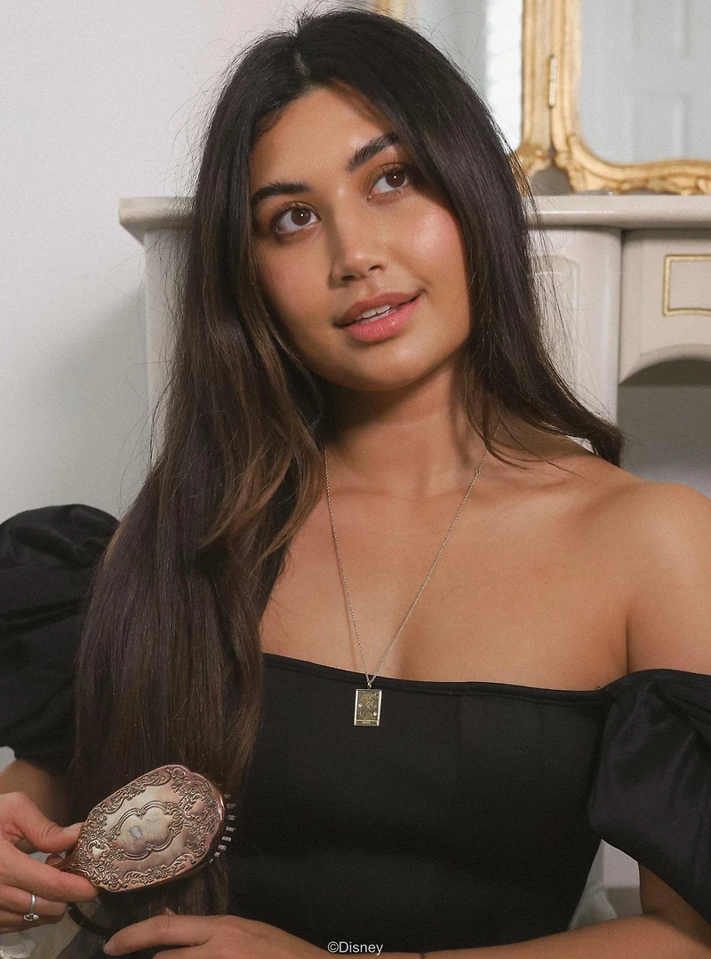 Disney x RockLove The Little Mermaid Ariel Tablet Gold Plated Necklace