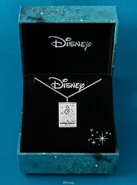 Disney x RockLove Beauty And The Beast Belle Tablet Sterling Silver Necklace