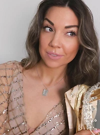 Disney x RockLove Peter Pan Tinker Bell Tablet Sterling Silver Necklace