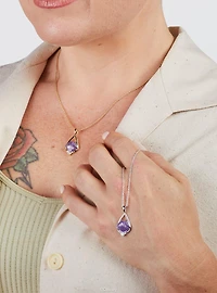 Disney x RockLove The Little Mermaid Ariel Keepsake Gold Plated Necklace