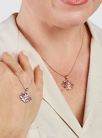 Disney x RockLove Beauty And The Beast Belle Keepsake Gold Plated Necklace