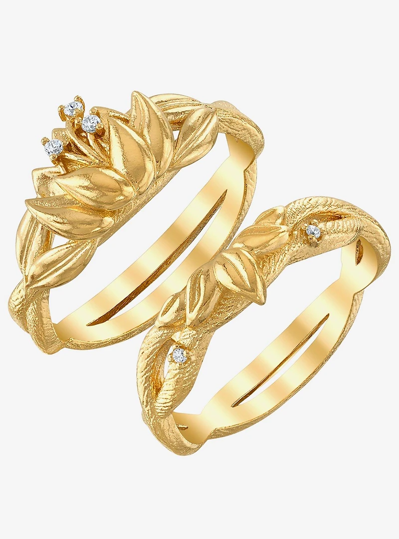 Disney x RockLove The Princess And Frog Tiana Water Lily Stacker Rings