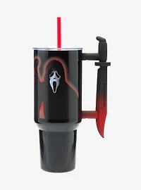 Ghost Face Knife Handle Straw Tumbler