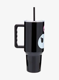 Sanrio Kuromi Face Straw Tumbler with Handle