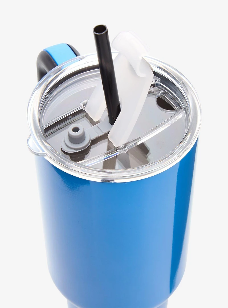 Disney Lilo & Stitch Stitch Face Straw Tumbler with Handle