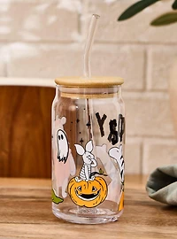 Disney Winnie the Pooh Halloween Costume Glass Cup with Straw - BoxLunch Exclusive