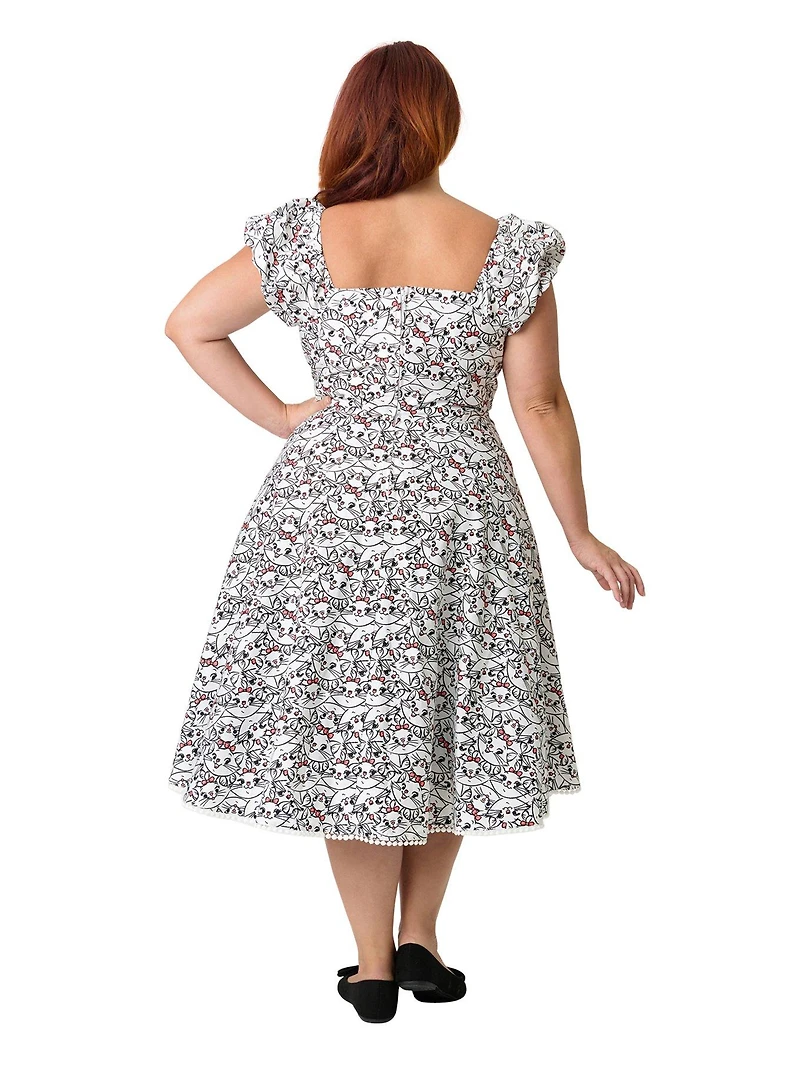 Disney Aristocats Collection by Unique Vintage Plus Marie All Over Print Swing Dress