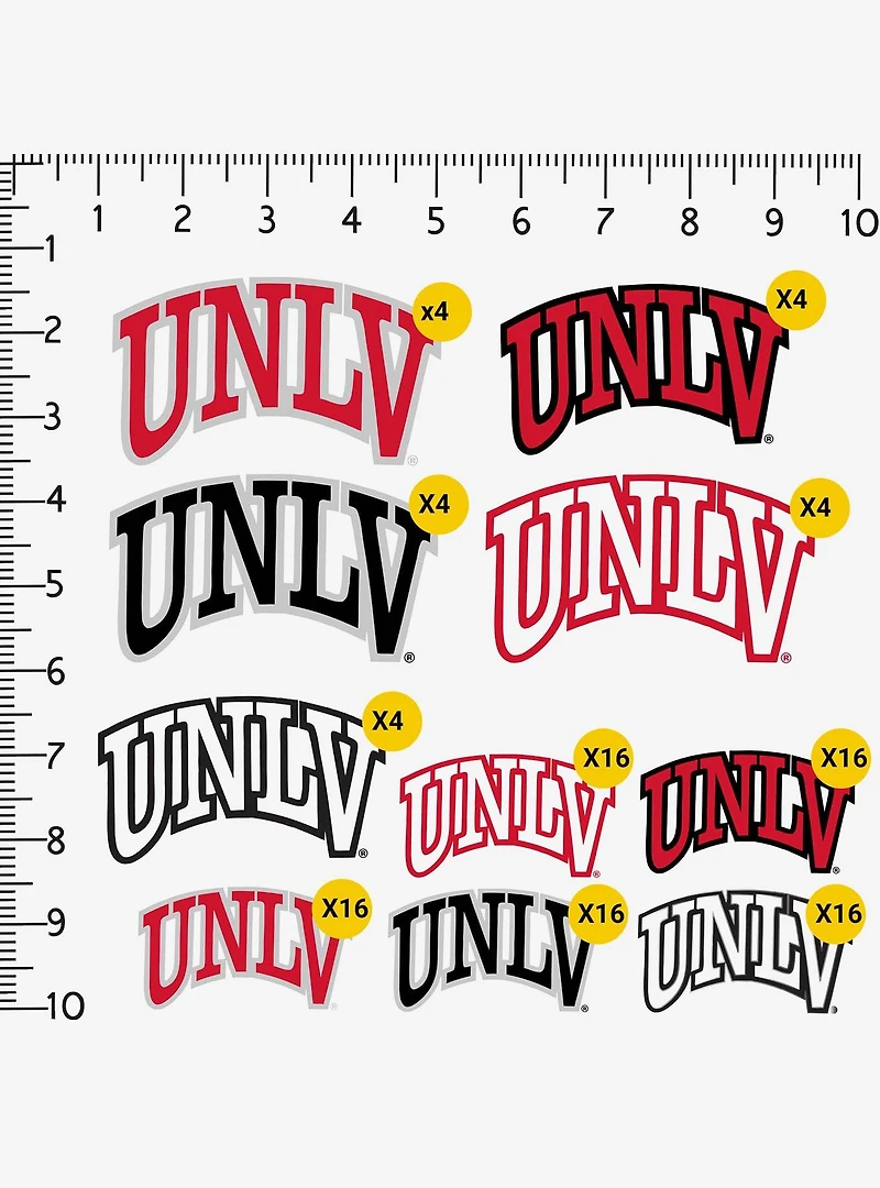 University of Nevada Las Vegas Miscellaneous 100ct Sticker Pack