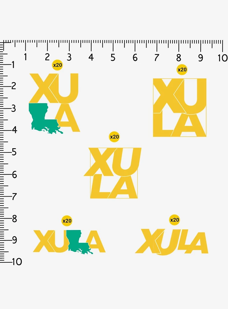 Xavier University of Louisiana Miscellaneous 100ct Sticker Pack
