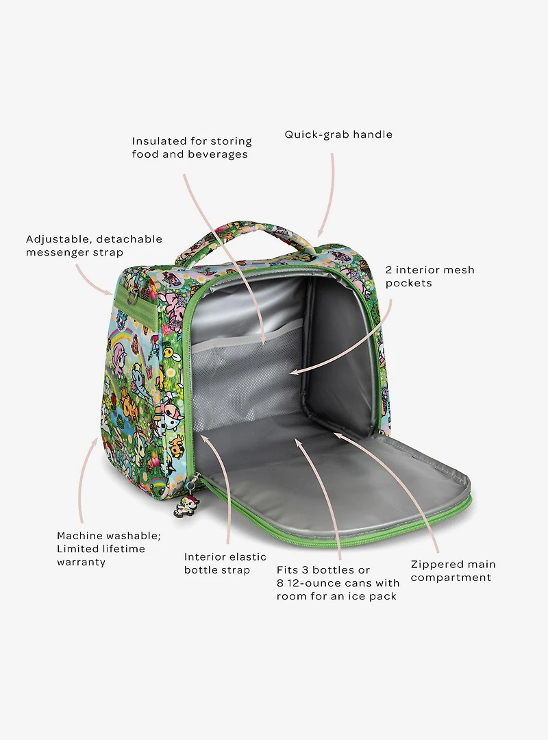 JuJuBe x Tokidoki Meadow Blooms Insulated Cooler Bag