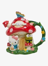 Sanrio Hello Kitty and Friends Mushroom House Figural Teapot
