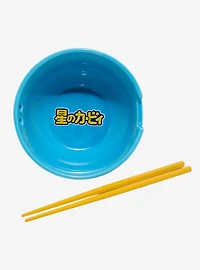 Nintendo Kirby Star Ramen Bowl with Chopsticks