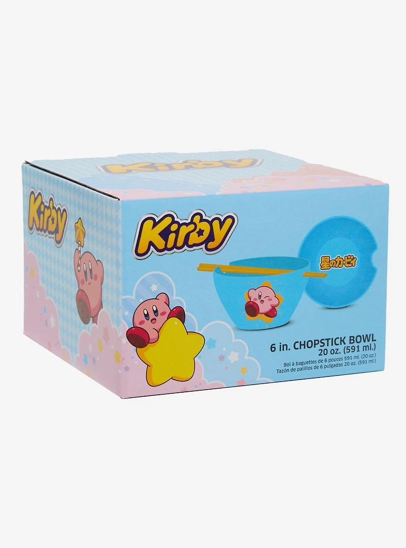 Nintendo Kirby Star Ramen Bowl with Chopsticks