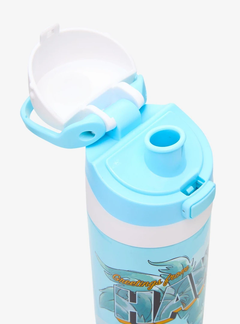 Disney Lilo & Stitch Postcard Flip Lid Water Bottle