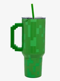 Minecraft Creeper Straw Tumbler with Handle