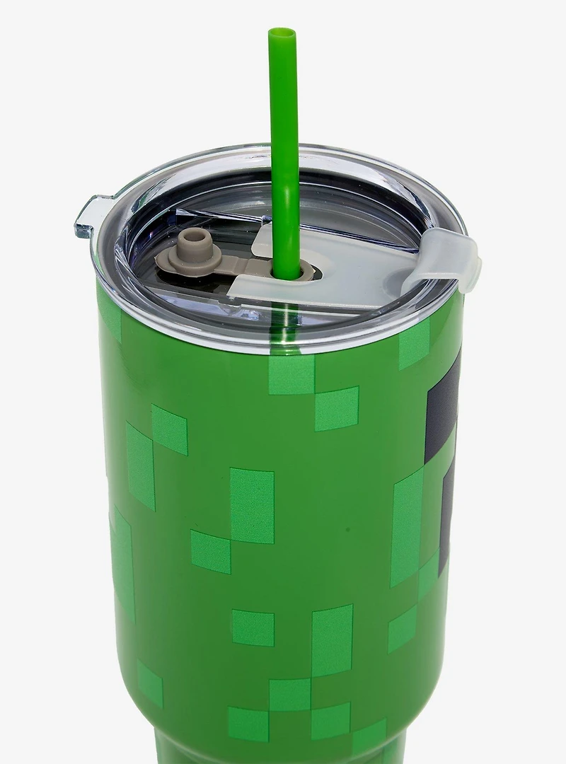 Minecraft Creeper Straw Tumbler with Handle