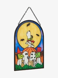 Peanuts The Great Pumpkin Scene Stained Glass Wall Art - BoxLunch Exclusive