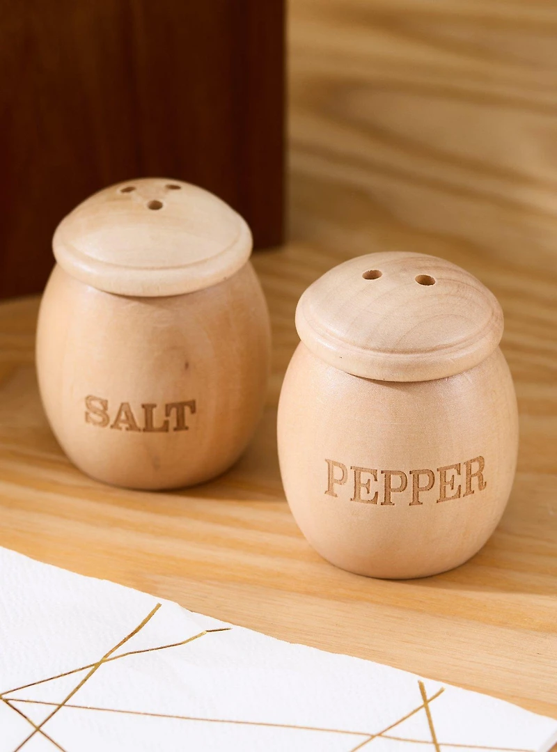 Disney Winnie the Pooh Piglet & Pooh Wood Salt and Pepper Shakers — BoxLunch Exclusive