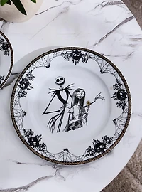 Disney The Nightmare Before Christmas Jack and Sally Tonal Dinner Plate