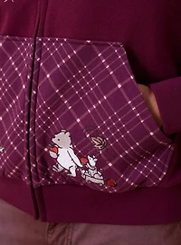 Disney Winnie the Pooh Hundred Acre Wood Plaid Zippered Hoodie - BoxLunch Exclusive