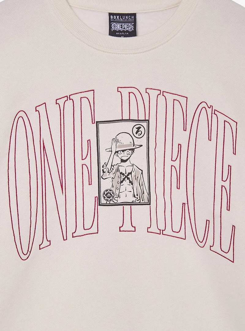 One Piece Luffy Title Crewneck - BoxLunch Exclusive