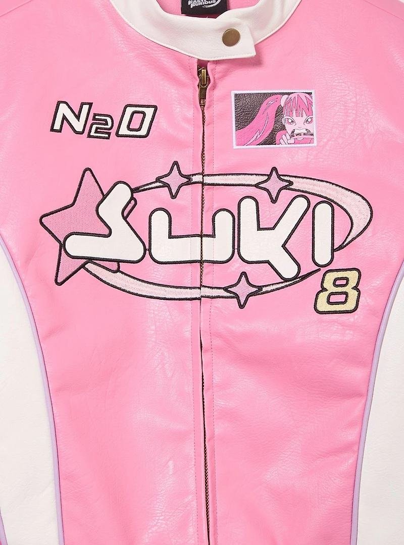 Fast & Furious Suki Women's Plus Cropped Moto Jacket - BoxLunch Exclusive