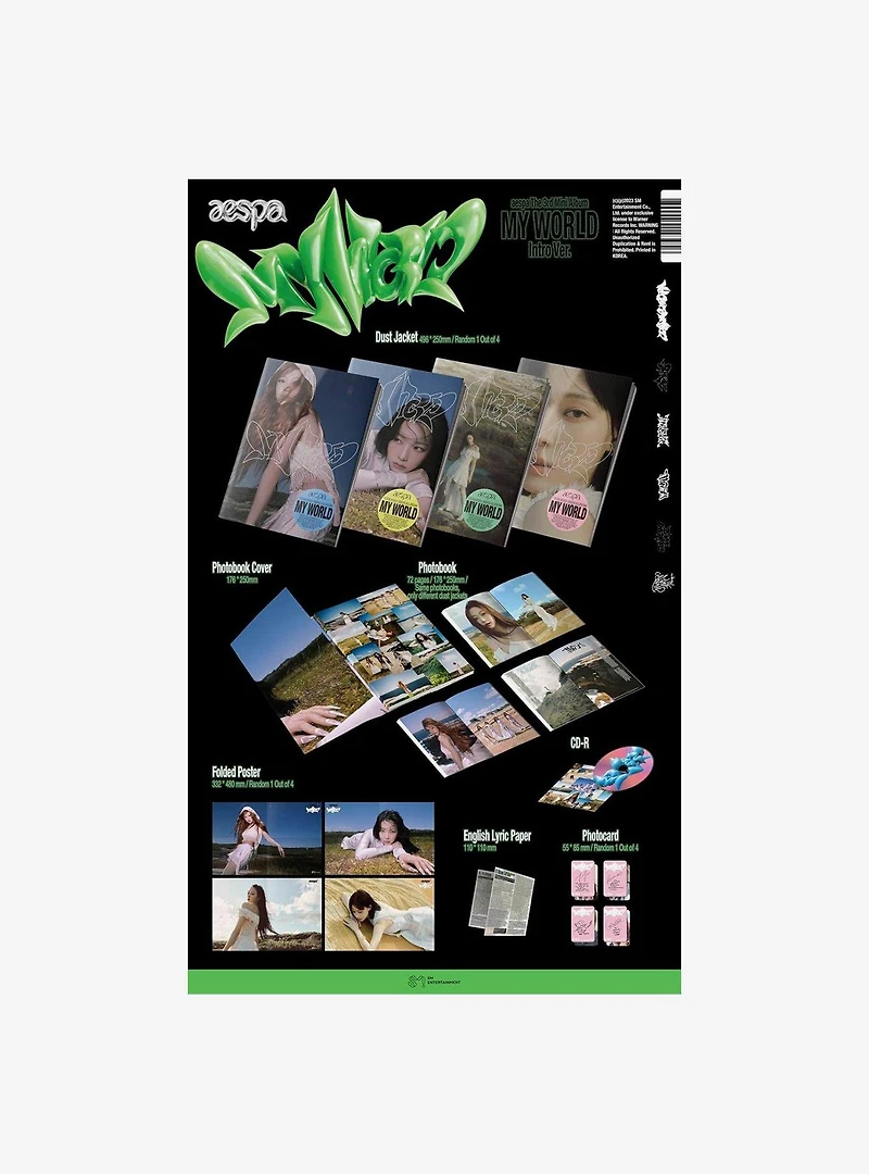 Aespa My World The 3rd Mini Album Intro Ver. Vinyl LP