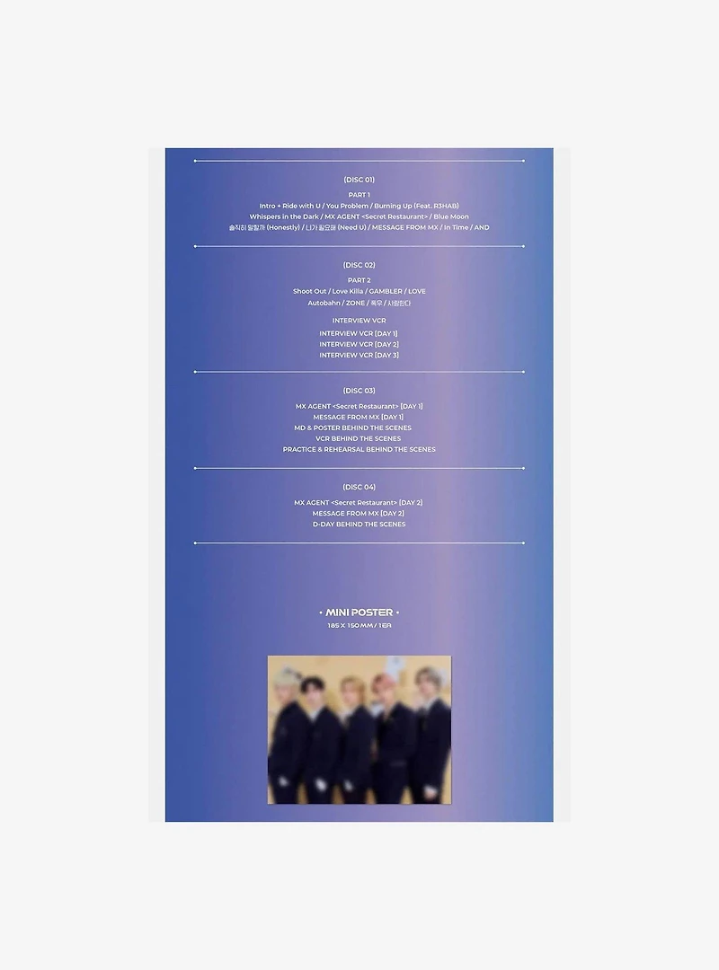 Monsta X MX Agent 2022 6th Official Fanclub Monbebe Fan-Concert Vinyl LP