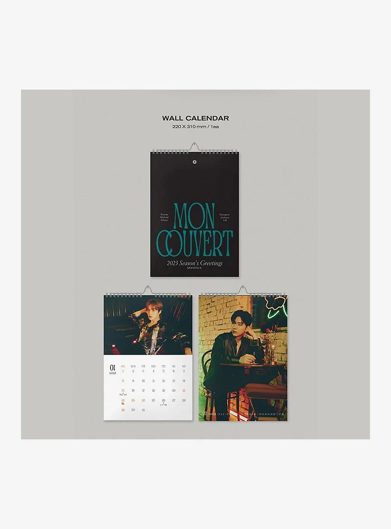 Monsta X 2023 Season's Greetings: Mon Couvert (Wall Calendar Ver.)