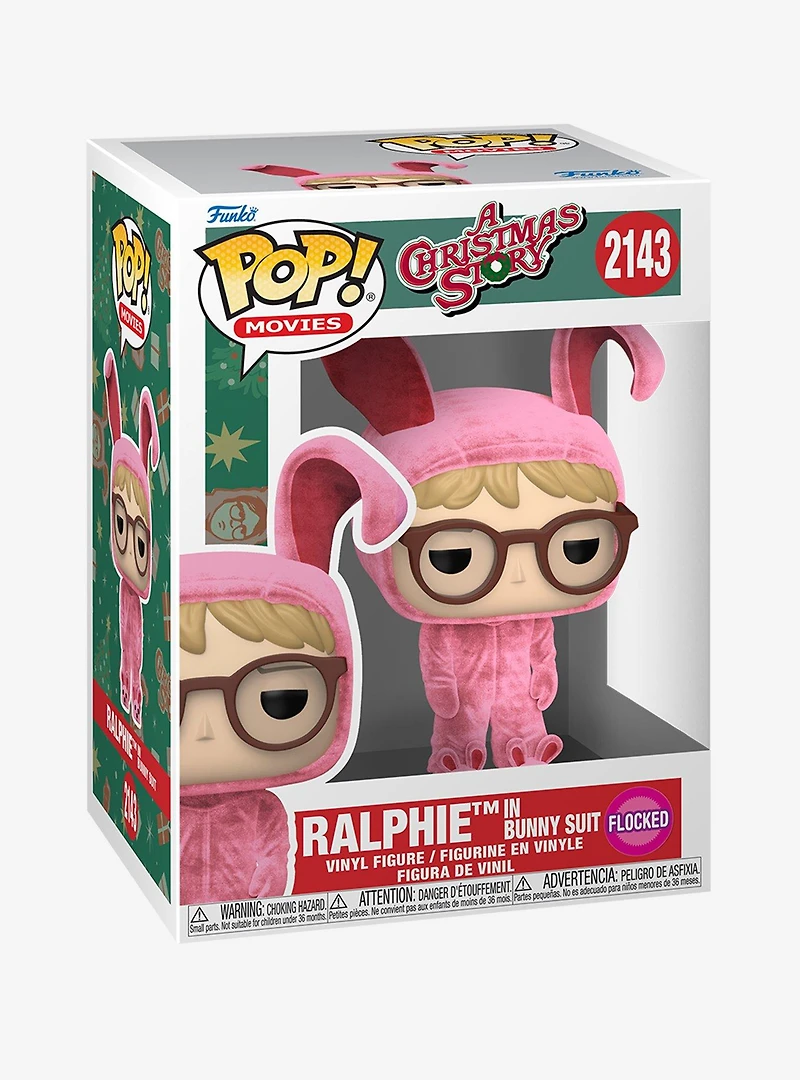 Funko Pop! Movies A Christmas Story Ralphie in Bunny Suit Flocked Vinyl Figure