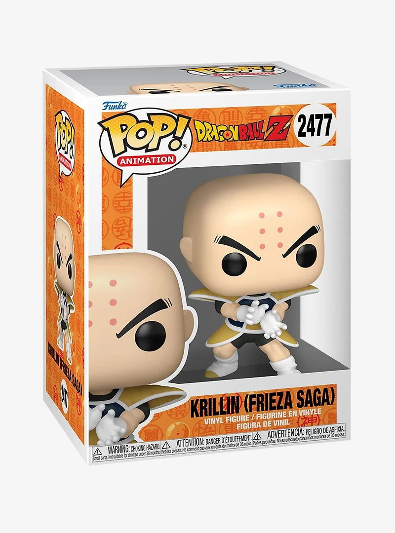 Funko Pop! Animation Dragon Ball Z Krillin (Frieza Saga) Vinyl Figure