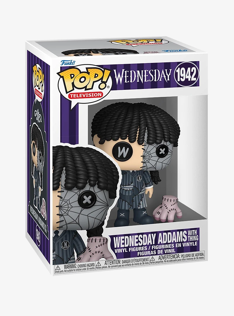 Funko Pop! Television Wednesday Wednesday Addams With Thing Vinyl Figure