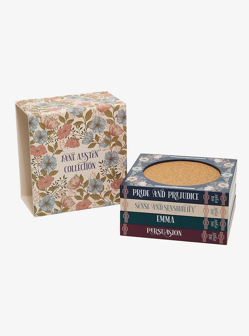 Jane Austen Book Coaster Set